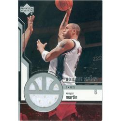 Picture of Autograph Warehouse 583603 Kenyon Martin Player Worn Jersey Patch Basketball Card - New Jersey Nets - 2003 Upper Deck No.GJ9