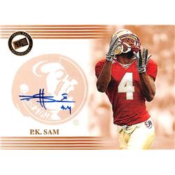 583836 P.K. Sam Autographed Football Card - Florida State Seminoles - 2004 Press Pass Rookie No.4