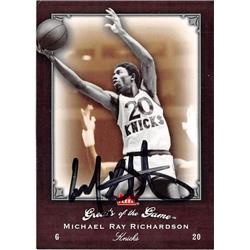 584049 Michael Ray Richardson Autographed Basketball Card - New York Knicks - 2005 Fleer Greats of Game No.62