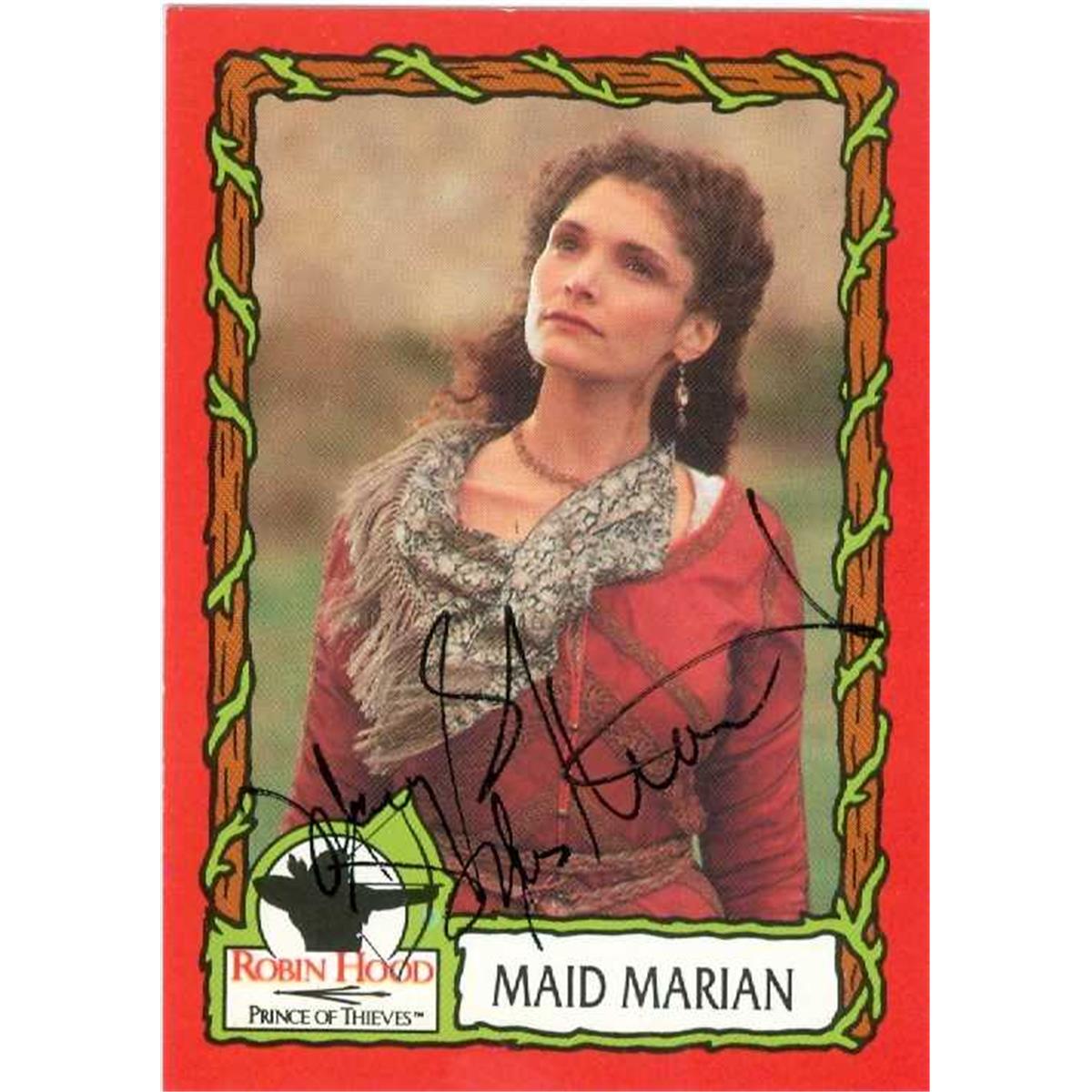584503 Mary Elizabeth Mastrantonio Signed Robin Hood Card - No.5 Maid Marian -  Autograph Warehouse