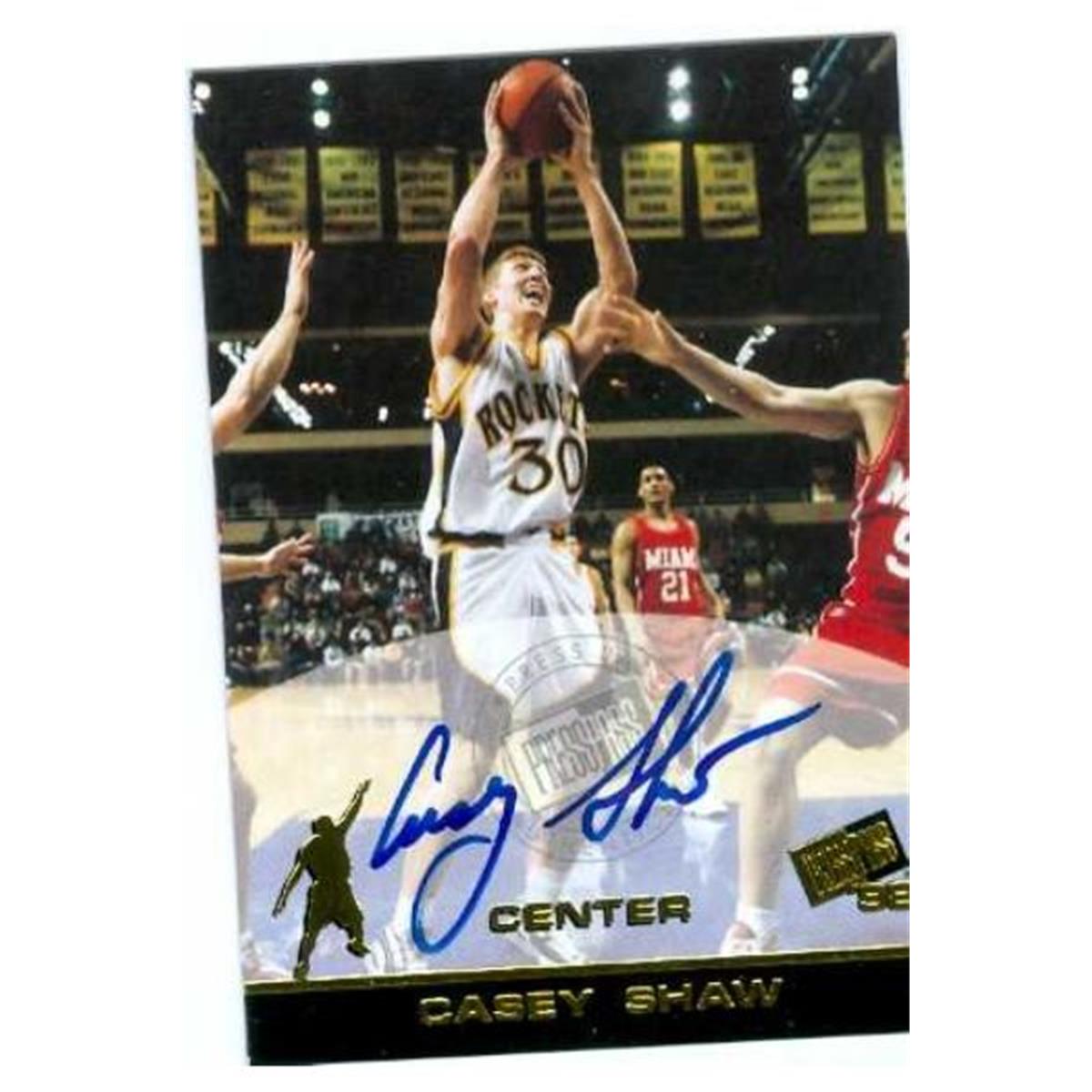 584734 Casey Shaw Autographed Basketball Card - Toledo