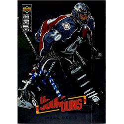 654235 Marc Denis Autographed Hockey Card - Colorado Avalanche, FT - 1997 Upper Deck Young Guns No.363