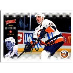 654321 Dave Scatchard Autographed Hockey Card - New York Islanders, FT - 2000 Upper Deck Victory No.143