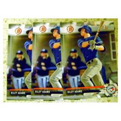 597921 Riley Adams Baseball Card - Rookie Prospect Lot of 3 2017 Topps Bowman No.BD13 Toronto Blue Jays