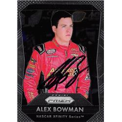 598071 Alex Bowman Autographed Trading Card - Nascar, Auto Racing, SC - 2016 Panini Prizm Xfinity Series No.7
