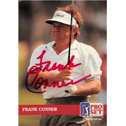 598156 Frank Conner Autographed Golf Card - PGA Tour, Trinity University, SC - 1992 Pro Set No.176