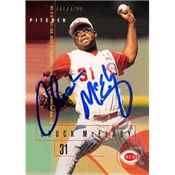 618697 Chuck Mcelroy Autographed Baseball Card - Cincinnati Reds, SC - 1995 Fleer No.440
