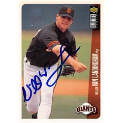 618868 William Vanlandingham Autographed Baseball Card - San Francisco Giants, SC - 1996 Upper Deck No.309