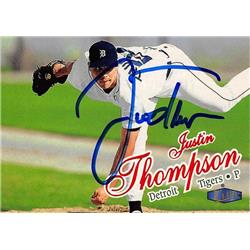 Justin Thompson autographed Baseball Card (Detroit Tigers, SC) 1998 Fleer Ultra #189 - Baseball Slabbed Autographed Cards