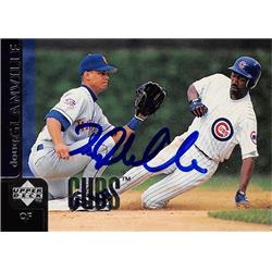 618903 Doug Glanville Autographed Baseball Card - Chicago Cubs, SC - 1998 Upper Deck No.49