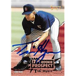618970 Tim Hyers Autographed Baseball Card - San Diego Padres, SC - 1994 Pinnacle Select Rookie Prospect No.416