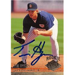 618971 Tim Hyers Autographed Baseball Card - San Diego Padres, SC - 1994 Fleer Ultra Rookie No.578