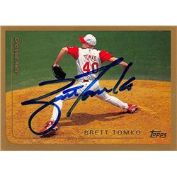 618982 Brett Tomko Autographed Baseball Card - Cincinnati Reds, SC - 1999 Topps No.145