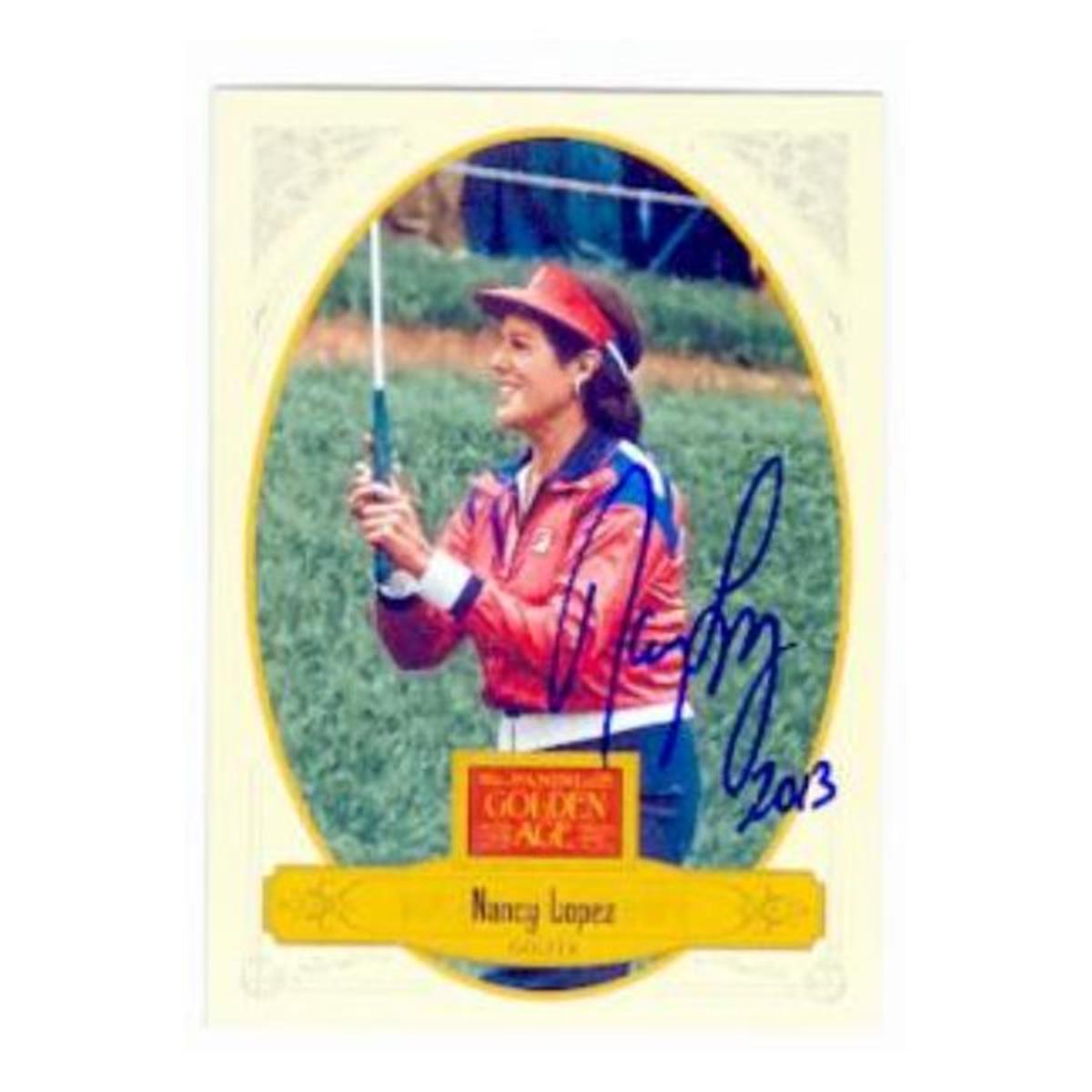 584137 Nancy Lopez Autographed Card - Golf - 2012 Panini Golden Age No.83