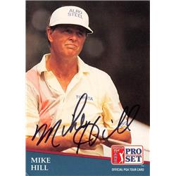 584178 Mike Hill Autographed Golf Card - Golfer Pga, Arizona State Sun Devils - 1991 Pro Set No.210