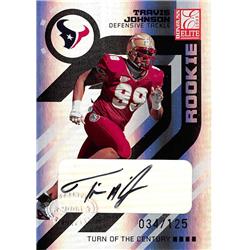 585102 Travis Johnson Autographed Football Card - Florida State Seminoles - 2005 Donruss Elite Rookie No.196 LE 34-125