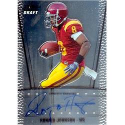 585186 Ronald Johnson Autographed Football Card - USC Trojans - 2011 Leaf Draft Rookie No.RCRJ1