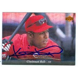 585898 Kevin Mitchell Autographed Baseball Card - Cincinnati Reds - 1995 Upper Deck No.169
