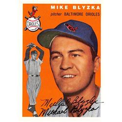 586608 Mike Blyzka Autographed Baseball Card - Baltimore Orioles - 1994 Topps Archives 1954 No.152