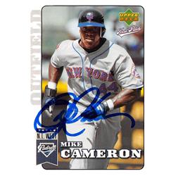 586767 Mike Cameron Autographed Baseball Card - New York Mets with SD Padres - 2006 Upper Deck First Pitch No.122