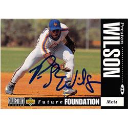 586923 Preston Wilson Autographed Baseball Card - New York Mets SC - 1994 Upper Deck No.650 Future Foundation