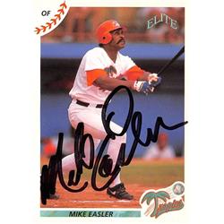 586970 Mike Easler Autographed Baseball Card - 1990 Elite Senior League No.19 - West Palm Beach Tropics 67 -  Autograph Warehouse
