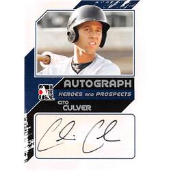 587092 Cito Culver Autographed Baseball Card - New York Yankees 67 - 2011 In the Game No.ACCU2 Certified Rookie