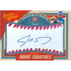 587132 Jonathan Davis Autographed Baseball Card - Toronto Blue Jays - 2019 Panini Leather & Lumber Rookie No.146