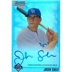 587135 Josh Sale Autographed Baseball Card - Tampa Bay Rays - 2010 Bowman Chrome Rookie 1st No.BDPP77