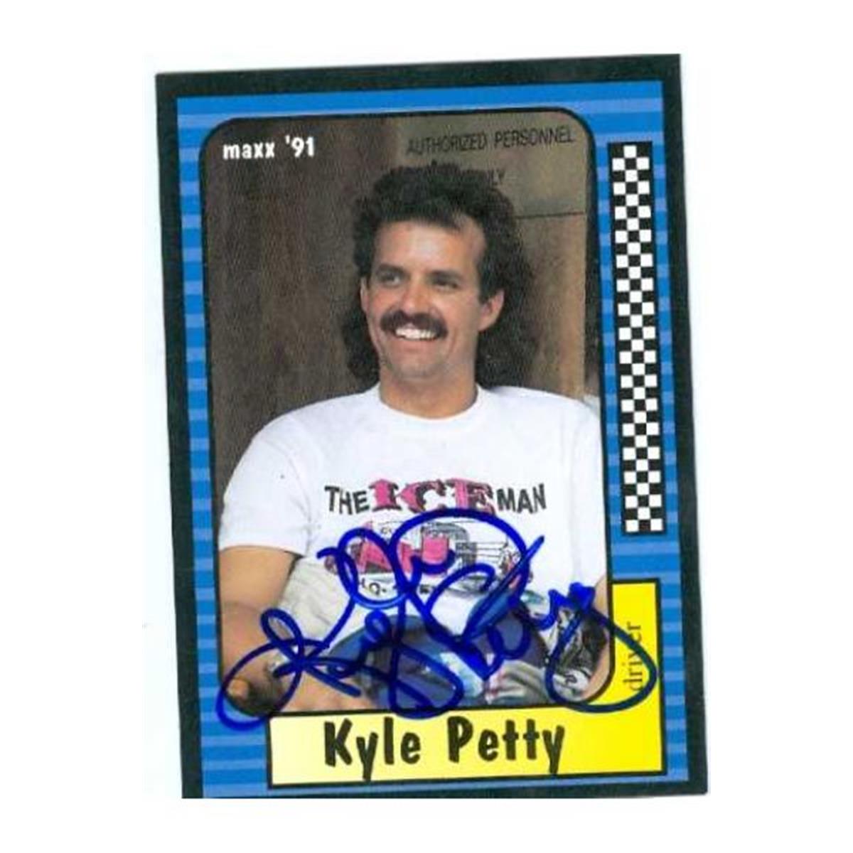 587173 Kyle Petty Autographed Trading Card - Auto Racing - Maxx 1991