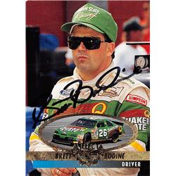 587255 Brett Bodine Autographed Trading Card - Auto Racing, Nascar, SC - 1994 Select Premier No.3