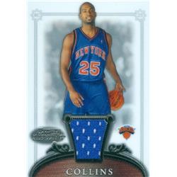 Picture of Autograph Warehouse 587561 Mardy Collins Player Worn Jersey Patch Basketball Card - New York Knicks - 2007 Bowman Sterling No.61
