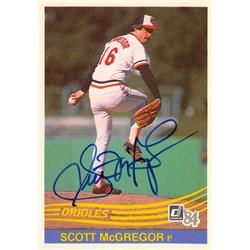 622710 Scott Mcgregor Autographed Baseball Card - Baltimore Orioles - 1984 Donruss No.594