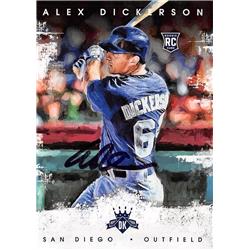 622900 Alex Dickerson Autographed Baseball Card - San Diego Padres - 2016 Donruss Diamond Kings Rookie No.180