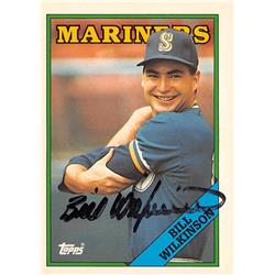 623005 Bill Wilkinson Autographed Baseball Card - Seattle Mariners - 1988 Topps No.376