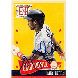 623165 Gary Pettis Autographed Baseball Card - California Angels - 2013 Panini Hometown Heroes No.181