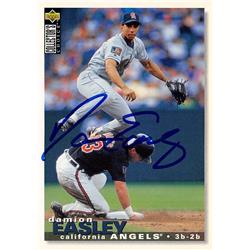 623176 Damion Easley Autographed Baseball Card - California Angels - 1995 Upper Deck No.96