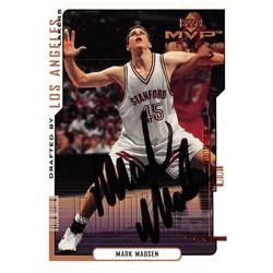623501 Mark Madsen Autographed Basketball Card - Stanford Cardinal - 2000 Upper Deck MVP No.213