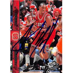 623627 J.J. Hickson Autographed Basketball Card - NC State Wolfpack - 2008 Press Pass Rookie No.15