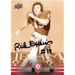 624248 Rick Davis Autographed Football Card - Alabama Crimson Tide, SC - 2012 Upper Deck No.19 -  Autograph Warehouse