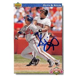 626057 Kevin Mitchell Autographed Baseball Card - San Francisco Giants - 1991 Upper Deck No.80 Bloodlines