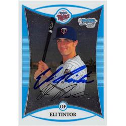626088 Eli Tintor Autographed Baseball Card - Minnesota Twins - 2008 Bowman Chrome 1st Rookie No.BCP41