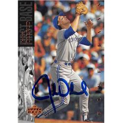 626132 John Olerud Autographed Baseball Card - Toronto Blue Jays - 1994 Upper Deck No.99