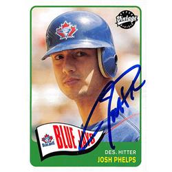 637495 Josh Phelps Autographed Baseball Card - Toronto Blue Jays - 2003 Upper Deck Vintage No.26