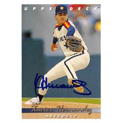 637526 Xavier Hernandez Autographed Baseball Card - Houston Astros - 1993 Upper Deck No.319