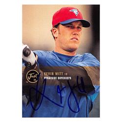 637722 Kevin Witt Autographed Baseball Card - Syracuse Skychiefs, Toronto Blue Jays - 2000 Just Minors Rookie No.200