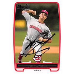 637769 Nick Traveiso Autographed Baseball Card - Cincinnati Reds - 2012 Bowman 1st Rookie No.BDPP7