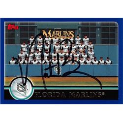 637811 Nate Bump Autographed Baseball Card - Florida Marlins - 2003 Topps Team No.641