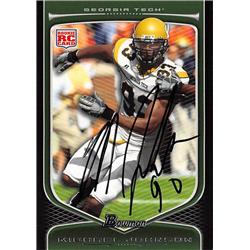 638087 Michael Johnson Autographed Football Card - Georgia Tech Yellow Jackets - 2009 Bowman Rookie No.126