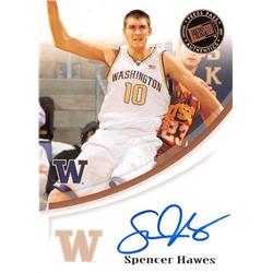 Spencer Hawes Autographed Basketball Card - Washington Huskies - 2007 Press Pass Rookie No.10